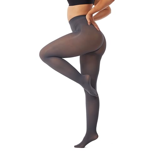 Image of Frola Semi Opaque Tights for Women 40 Denier Matte Solid Color Pantyhose Soft Stockings Nylons Under Dress