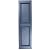 Polaris Homeside Raised Panel Vinyl Shutters (1 Pair) 14-1/2in. x 31in. - 610 Indigo Blue