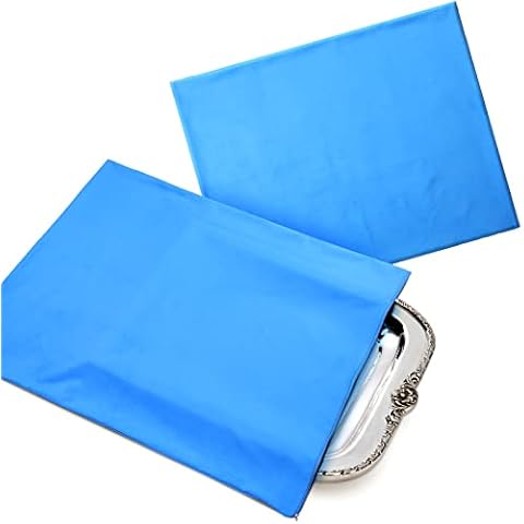 Oudain Silver Storage Bag 24 x 30 Inch Zippered Anti Tarnish Fabric Bag Silver Protector Bags for Jewelry Silverware Flatware Home Kitchen Cover