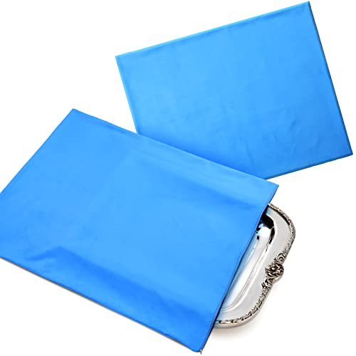 Oudain Silver Storage Bag 24 x 30 Inch Zippered Anti Tarnish Fabric Bag Protector Pouch for Jewelry Silverware Flatware Home Kitchen by Oudain - Used condition - CA$19.27