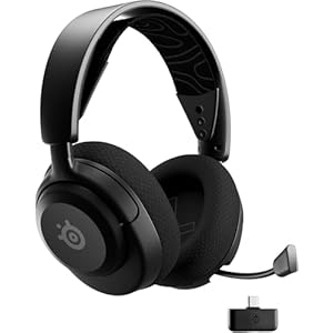SteelSeries ワイヤレス ゲーミングヘッドセット Arctis Nova 5 モンスターハンターワイルズに最適なイコライザー設定 ヘッドホン 軽量 無線 ワイヤレス Switch/Switch2/PC/PS5/PS4 対応 急速充電 60時間連続使用可能 調整可能 国内正規品 メーカー保証1年 61670 ブラック" 