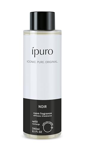 ipuro Classic Refill NOIR Raumduft 240ml - Nachfüller mit orientalischen Duftnoten - Aroma Diffuser Nachfüllung - Nachfüllflasche für Diffuser mit Stäbchen Raumerfrischer Lufterfrischer