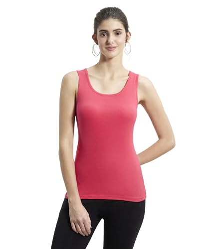Image of Jockey A113 Women's Super Combed Cotton Rib Fabric Slim Fit Solid Tank Top
