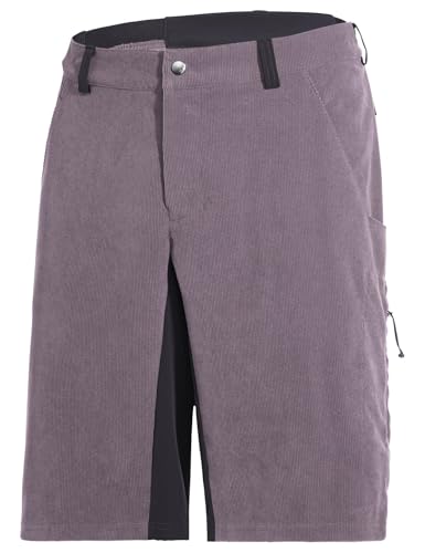Shorts VAUDE Men's Loamer Base Cord en velours résistant et coupe bermuda droite