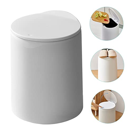 Caneca de basura rectangular de plástico con tapa, 1 ml miniatura 6
