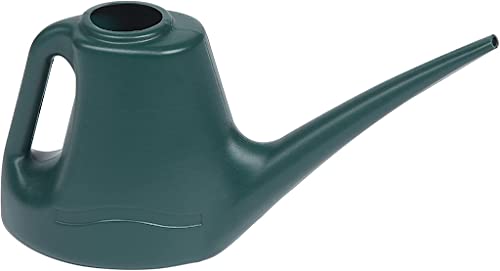 Pemienterprize 1L Litre Green Watering Can Long Spout Plastic, Modern Watering Bottle for Indoor Outdoor Use, Lightweight Water Sprayer with Handle for Garden House Flower Plant (1)