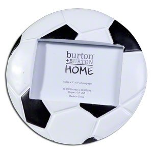 Soccer Ball (Football) Shaped Picture Frame - Perfect for Sports Team Photo!
