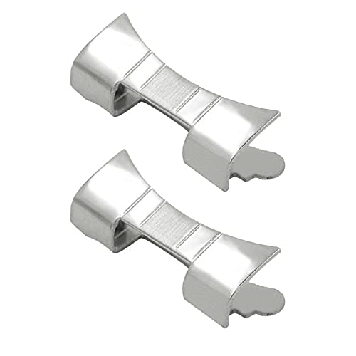 XLBH Mira Accesorios 2 Piezas de Acero Inoxidable de Acero Inoxidable de la Correa de la Correa para la reparación de Extremo Curvado de 19 mm / 20 mm / 21mm / 22 mm / 23mm / 24mm Muchos Estilos