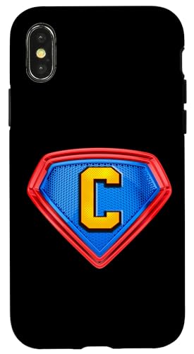 Cool Super C Alphabet Cute Initial Monogram Letter C Graphic �X�}�z�P�[�X iPhone X/XS �p