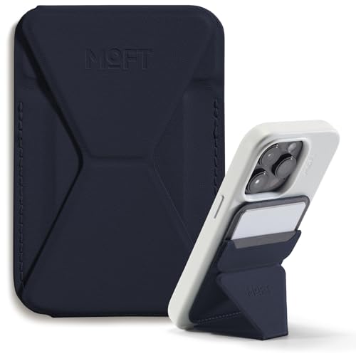 Soporte para Teléfono de MOVAS Cuero Vegano Magsafe con Imanes Fuertes Azul