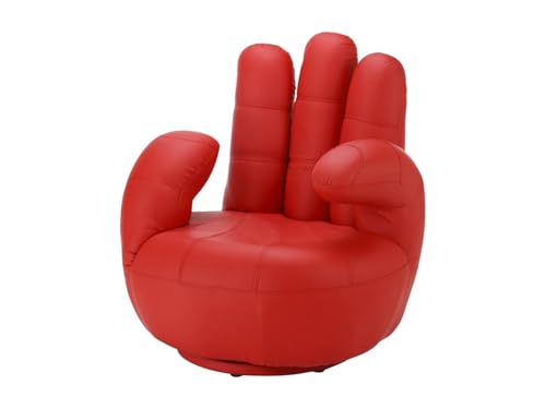 Poltrona dritta Similpelle Rosso