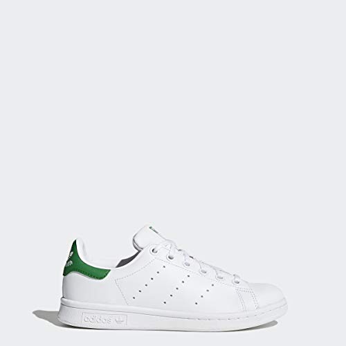 adidas - Stan Smith - Chaussures - Mixte Enfant - Blanc (Footwear White/Footwear White/Green 0) - 35 EU