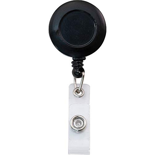 Porte-badge rétractable Advantus noir avec cordon enrouleur fluide
