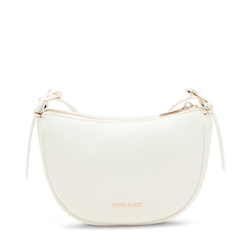 Anne Klein Sculpted Buckle Half Moon Crossbody2