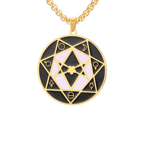 Collier hexagramme unicursal pour affirmer votre force intérieure avec ce talisman mystique