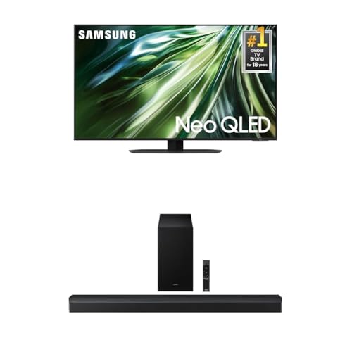 Image of Samsung 50-Inch Class Neo QLED 4K QN90D Series Mini LED, Neo Quantum HDR+ Smart TV w /Dolby Atmos (QN50QN90D, 2024) + Samsung B-Series Soundbar HW-B750F 5.1 ch Subwoofer (2025 Model)