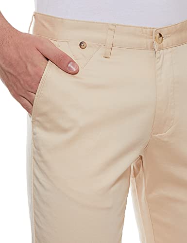 Image of Diverse Men's Chino Casual Trousers (DCMCT32SC17L32-1086H Cream 34)