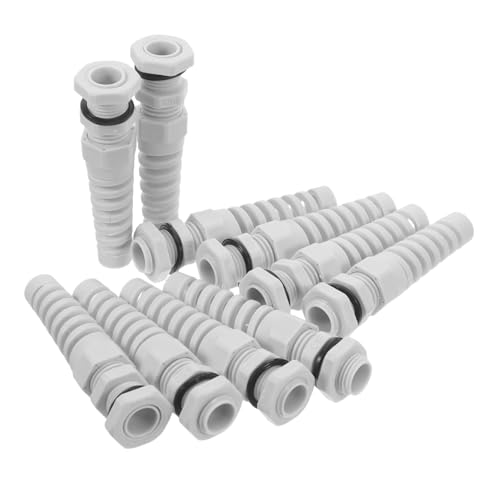 Homoyoyo 10Pcs Adjustable Cable Gland Connector Nylon Strain Relief Cord Grip for Wire Industrial Grade Protection with Twist Resistant Design for Automation