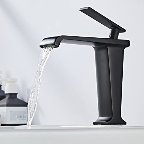 Robinet de salle de bain à poignée unique et mitigeur cascade