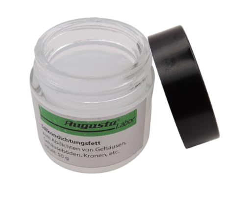 KD89 Augusta - Grasa selladora de silicona para relojes, para cajas de relojes, fondos de cajas y coronas, 50 g, blanco