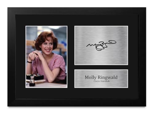 Colecciona el autógrafo de Molly Ringwald en The Breakfast Club, póster enmarcado A4 sin dañar