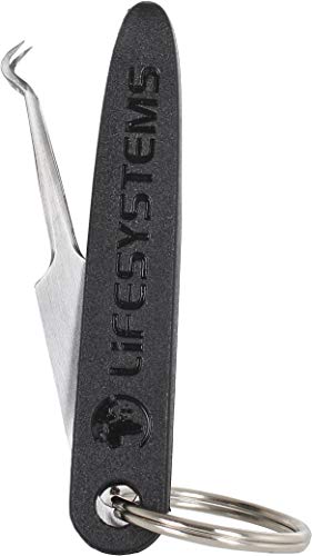 Lifesystems Compact Tick Tweezers Compact Tick Tweezers, Unisex adulto, Silver, S