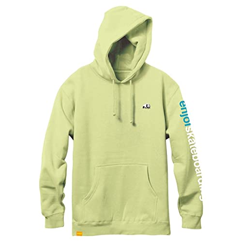 Enjoi Skateboards Pullover Hoody Sweatshirt Premium Panda Patch Pear Green Size M