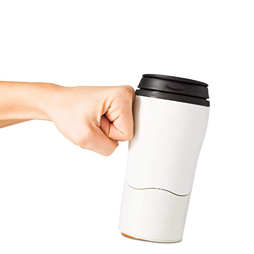 Mighty Mug Double Wall Plastic Travel Mug featuring No Spill Smartgrip Technologyâ€¦ (Cream, 12oz)