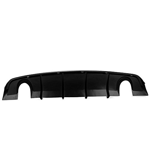 Rear Bumper Diffuser Compatible With 2012-2014 Dodge Charger SRT8, V2 Style PP Splitter Spoiler Valance Chin Diffuser Body kit by IKON MOTORSPORTS, 2013