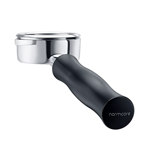 Image of Normcore 58mm Bottomless Portafilter Naked Portafilter Fits Nuova Simonelli - with Stainless Steel Head and Filter Basket and Anodized Aluminum Handle (Basket Included) - Espresso Machine Portafilter