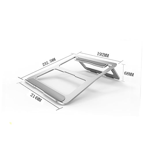 Support laptop pliable HEMOTON en aluminium ventilé pour bureau