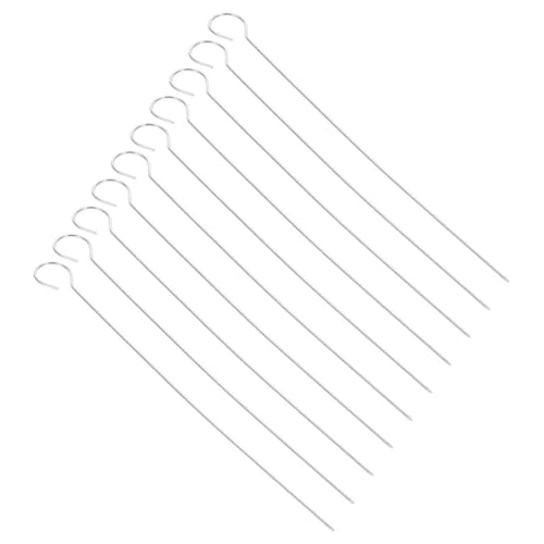 VICASKY 25PCS Reusable Stainless Steel Skewers Compact Bbq Sticks for Grilling Kabobs Meat Vegetables Fruits for Backyard Bbqs Gatherings