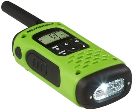 Motorola Solutions Talkabout T600 H2O Rechargeable Two-Way Radios, 2 Pack, - Green/Black - 3