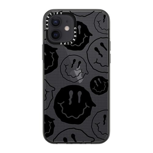Étui iPhone 12 antichoc CASETiFY noir transparent protection 1.2m - 3