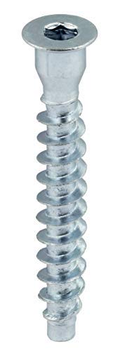 HEXATON Tornillos de unión Confirmat con cabeza Allen autorroscantes 6,4 x 60 mm 100 piezas Cover