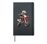 Motocross and Dirt Bike Hardcover Journal, Black
