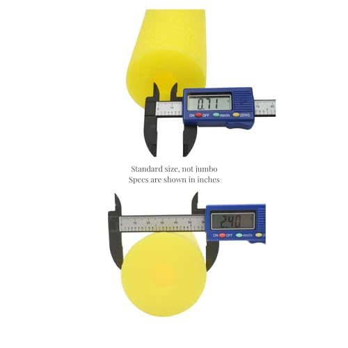 Pool Noodles, Fix Find 5 Pack of 52 Inch Hollow Foam Pool Swim Noodles, Black Foam Noodles for Swimming, Floating and Craft Projects