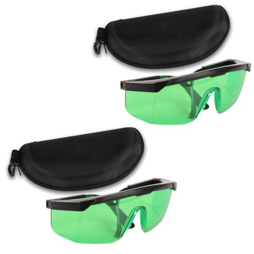 CJTTDACE 2pcs Green Lasers' Enhancement Glasses, Visibility Vision Glasses Enhancement for Lasers' Level