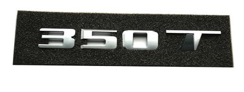 Image of 1Pc 350T Logo Emblem Compatible with CT4 CT5 XT4 XT5 Rear Turnk 350 T Nameplate 3D Badge (Chrome)