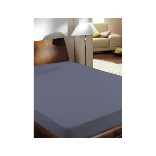 Primera Spannbettlaken Mako Satin 100% Baumwolle Grafit 180 x 200 cm