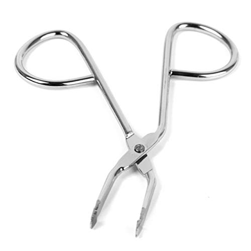 RVS Flat Tip Eyebrow Extension Tweezer Clamp Plier Eyebrows Clipper Amazon.in Health