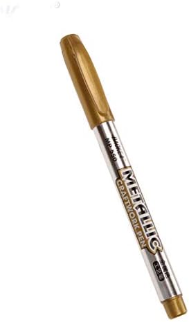 Metallic Marker Pens, Set of 4, Gold & Silver, Gold, Silver, 1 count (Pack of 4) - Image 5