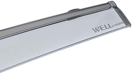 Wellvisors Side Window Visor Wind Deflectors Rain Guards Compatible with Acura RDX 2019-2026 with Black Trim