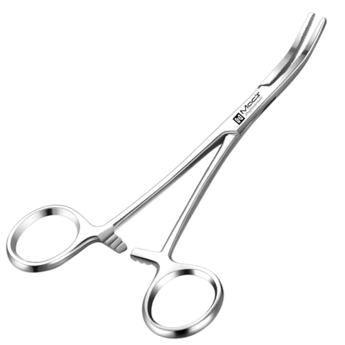 Macs Kelly Forceps – 5.5 Inch Straight Hemostat Clamp – Stainless Steel Locking Forceps with Serrated Jaws for Training, Veterinary, First Aid, Crafts & Fishing image 4