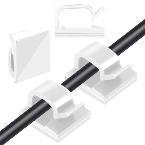 Clips de cable para coche y oficina que ordenan tus cargadores de forma invisible