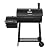 Royal Gourmet CC1830FG Charcoal Grill with High Heat-Resistant BBQ Gloves, 811 Square Inches, Black, Backyard Cooking with Offset Smoker