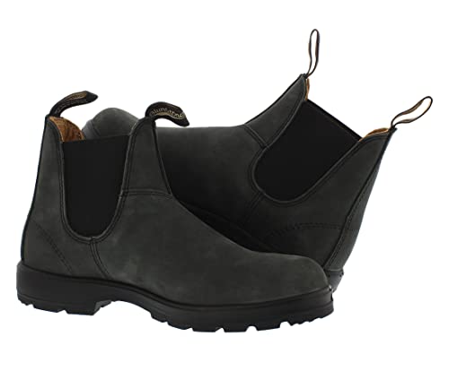 Blundstone Unisex's Chelsea Boots, Brown Rustic Black Rustic 587, 7 Women/5 Men2