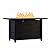 43" Propane Fire Pit, 50,000 BTU Steel Gas Fire Pit Table with Lid for Outside, Steel Lid & Lava Rock, 2 in 1 Fire Table, Adds Warmth to Gatherings & Parties on Patio, Deck, Garden & Backyard, Black