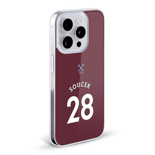 Funda iPhone 13 West Ham United Soucek para aficionados al fútbol en grada 2