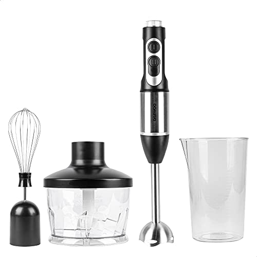 La mejor comparación de licuadora oster 14 velocidades los más recomendados. 43 DAEWOO Licuadora de inmersión 3 en 1 Daewoo DHB-720S de acero inoxidable 2 velocidades para triturar, mezclar y picar